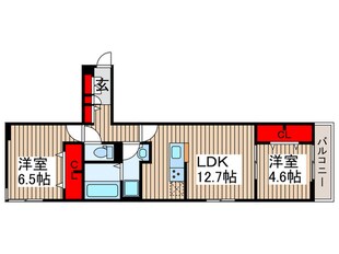 ルリアン保木間の物件間取画像